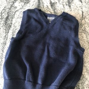 OshKosh baby sweater vest, navy, sz 24mo